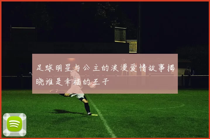 足球明星与公主的浪漫爱情故事揭晓谁是幸福的王子