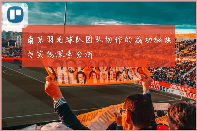 南京羽毛球队团队协作的成功秘诀与实践探索分析